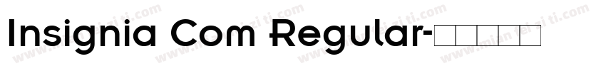 Insignia Com Regular字体转换